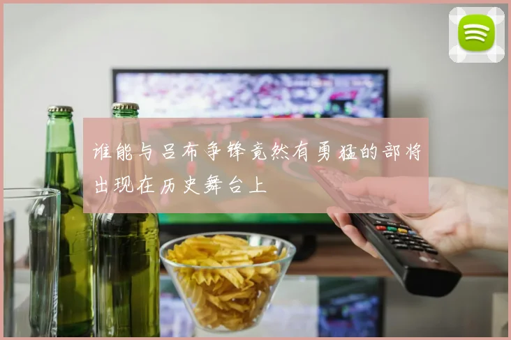 谁能与吕布争锋竟然有勇猛的部将出现在历史舞台上